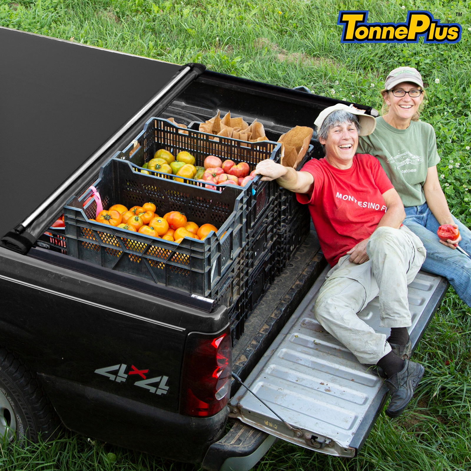 TonnePlus Soft Roll-Up Tonneau Cover Truck Bed Covers for 2020-2024 Jeep Gladiator JT 5FT Bed ; Lightning | 5' (60.3") Bed |