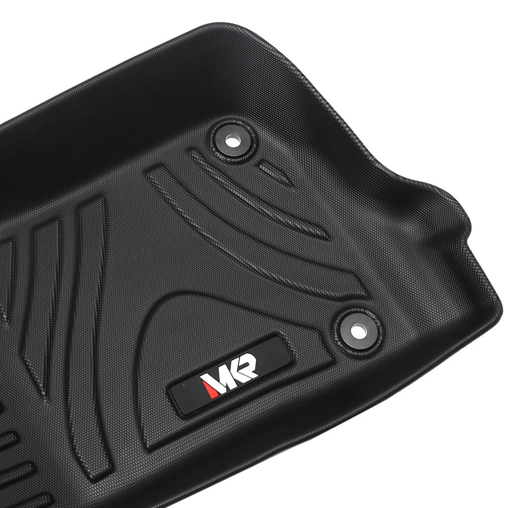 MKR Waterproof And Stain-resistant TPE Car Floor Mats Black 3 PCS For Jeep Wrangler JL 2018 4 Doors Model Not Fit For Jeep Wrangler JK Or 4XE