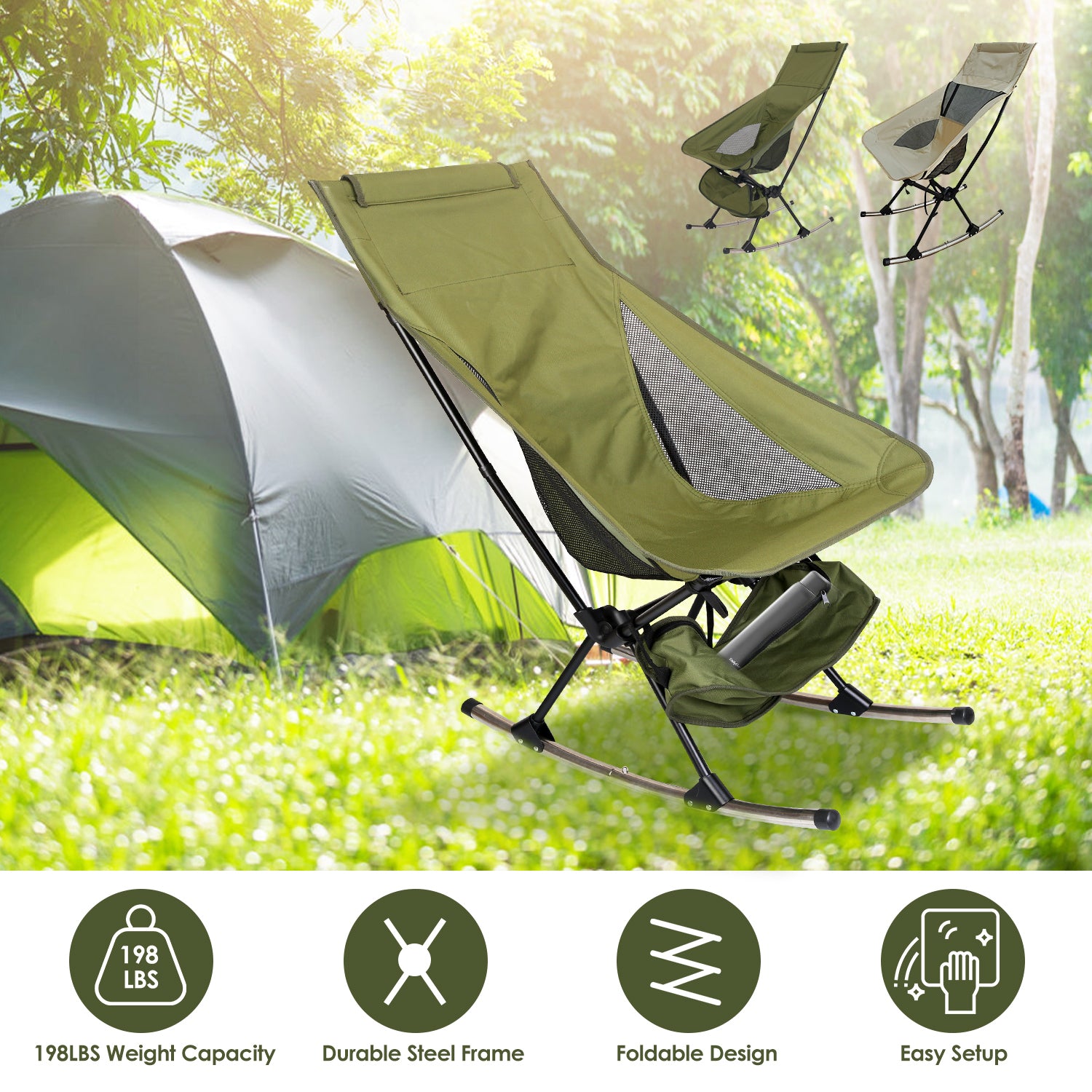 Portable Camping Rocking Chair.....