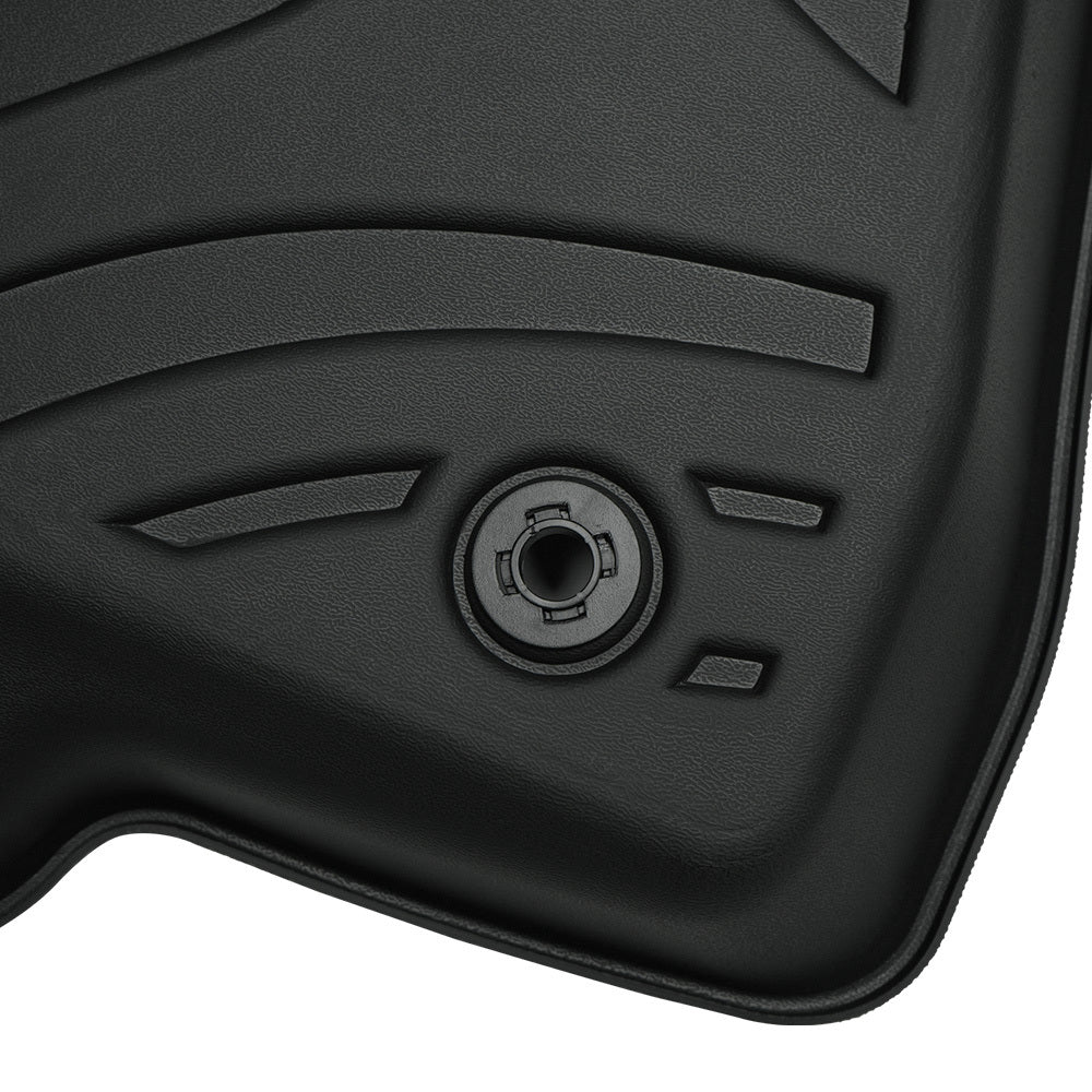 MKR Non-Slip Durable TPE ECO Car Floor Mat Compatible With Jeep Wrangler JL 4xe Not For 2 Door And JL Unlimited Models 2021-2024 3 PCS