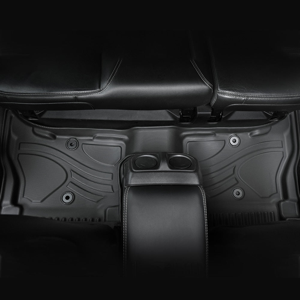 MKR Non-Slip Durable TPE ECO Car Floor Mat Compatible With Jeep Wrangler JL 4xe Not For 2 Door And JL Unlimited Models 2021-2024 3 PCS