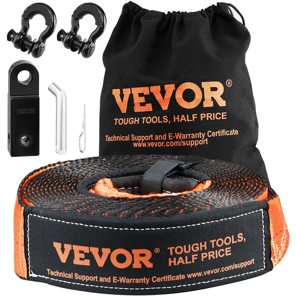 D-Ring Shackles, Shackle Receiver And Storage Bag, For ATVs, Jeeps, Off-Road Vehicles, Trucks