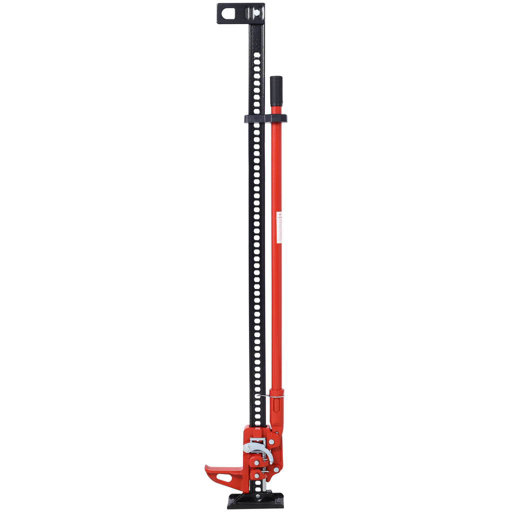 7000 Lb Capacity Ratchet Style Off-road Utility Jack, Heavy Duty Farm Jack For Tractors, Trucks, SUVs, Bumper Lifts, Red