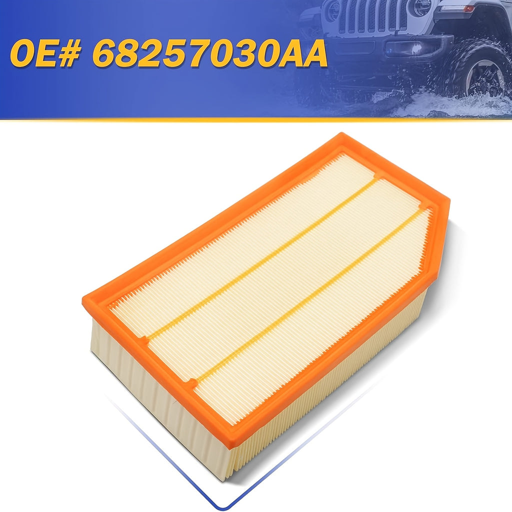 Engine Air Filter, 68257030AA, 68301863AA, For Jeep Wrangler 2018-2024, Gladiator 2020-2024, 67.63oz 121.73oz