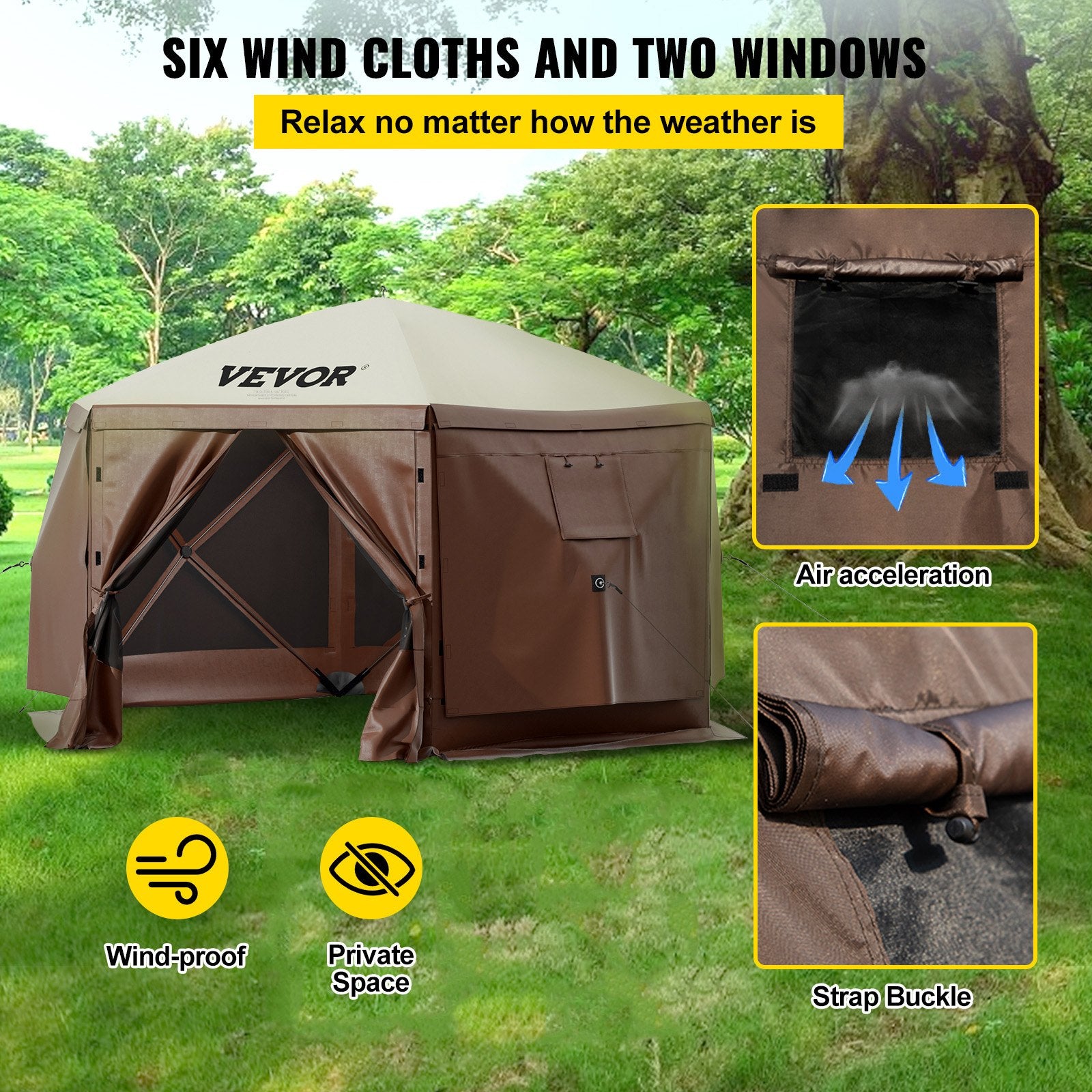 Camping Gazebo Screen Tent......