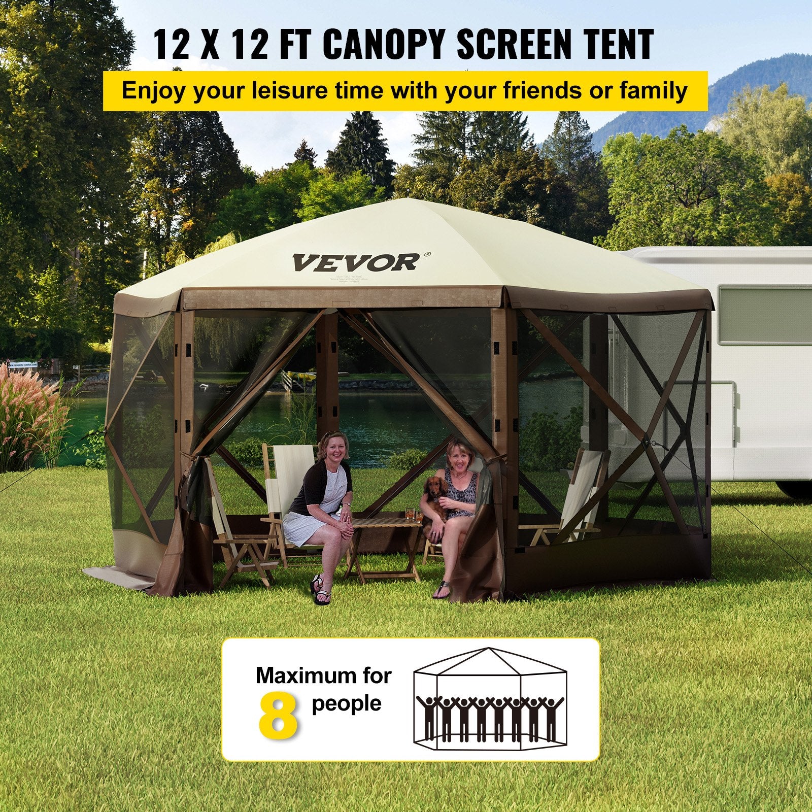 Camping Gazebo Screen Tent......