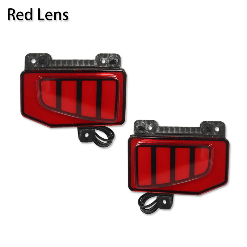 2pcs For Jeep Gladiator JT pickup truck Rear Bumper Reflector Lights,Tail/Brake Rear Fog Lamps and Turn Signal Light  2020-2024