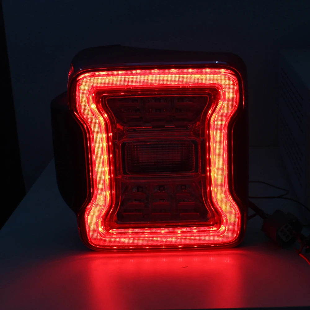 for Jeep Wrangler JK 2007-2018 LED Tail Light Taillight Assembly Rear Lamps Brake Reverse Light Daytime Running Lights