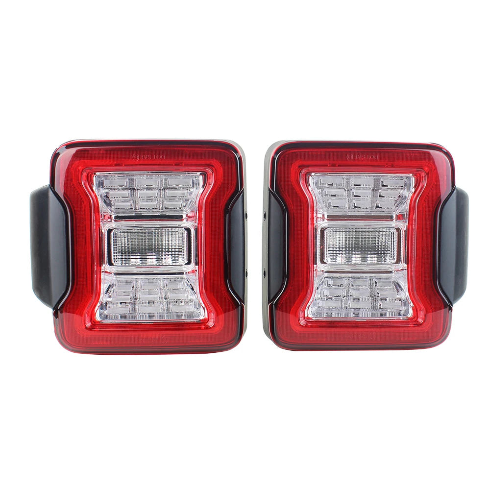 for Jeep Wrangler JK 2007-2018 LED Tail Light Taillight Assembly Rear Lamps Brake Reverse Light Daytime Running Lights
