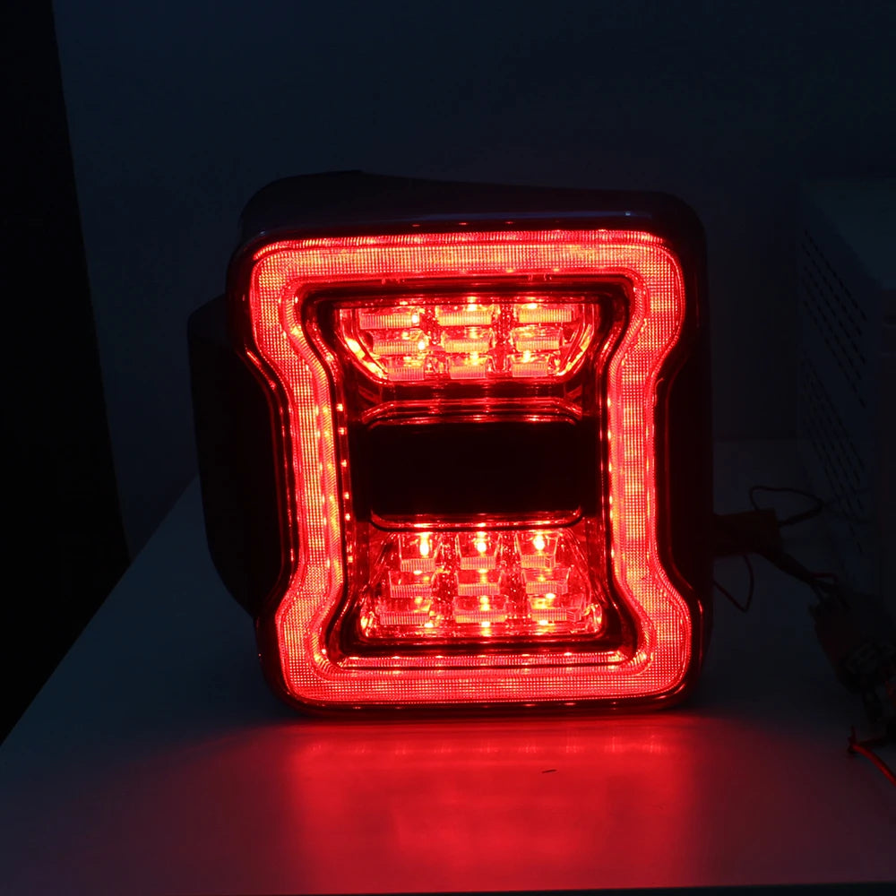 for Jeep Wrangler JK 2007-2018 LED Tail Light Taillight Assembly Rear Lamps Brake Reverse Light Daytime Running Lights