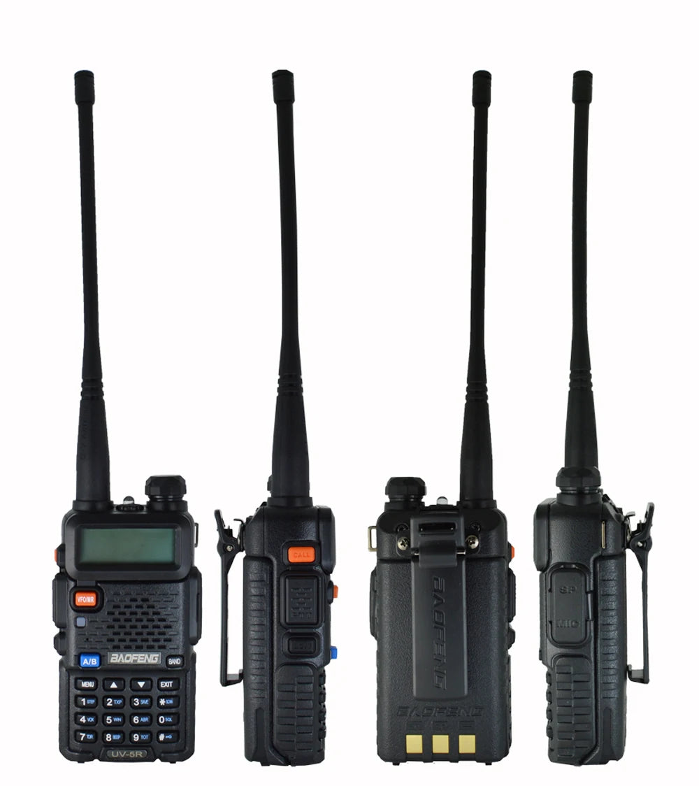 Walkie Talkie UV-5R Two Way CB Radio 5 Colors Bao Feng UV5R 128CH 5W VHF UHF 136-174Mhz & 400-520Mhz