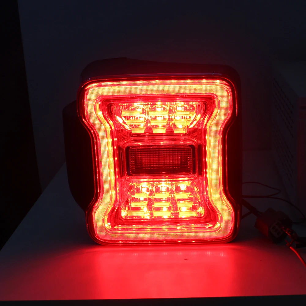 for Jeep Wrangler JK 2007-2018 LED Tail Light Taillight Assembly Rear Lamps Brake Reverse Light Daytime Running Lights