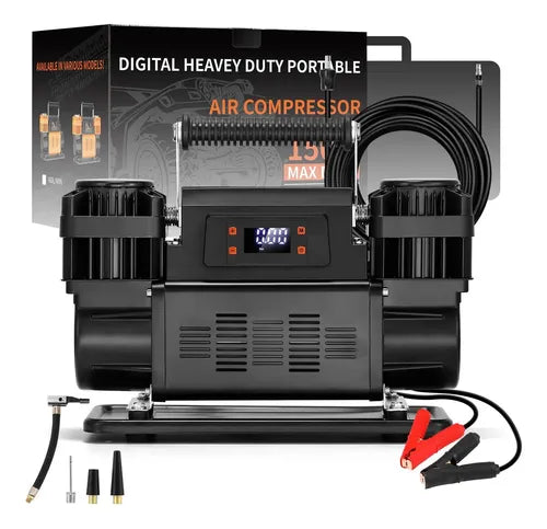 300L/Min Digital 60mm 4x4 Car air Compressor  150 PSI Portable Air Pump Pressure Pump Tire for Car Tires Trucks & Inflatables