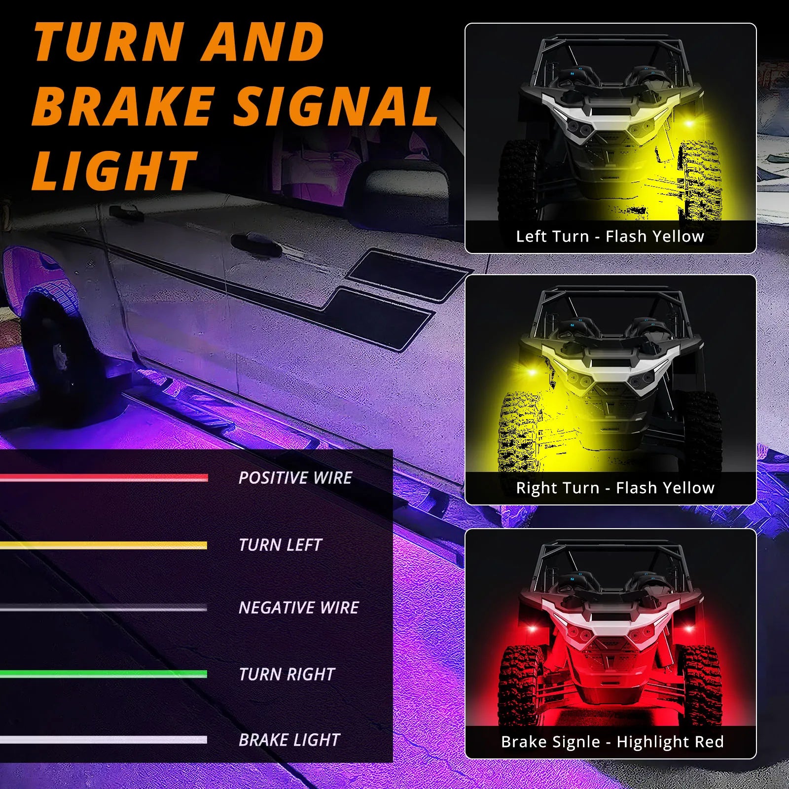 10 Pods 240 LED APP Control RGB Rock Lights For Jeep Off-Road Truck UTV Underbody Underglow Trail Rig Light Auto Decorative Lamp