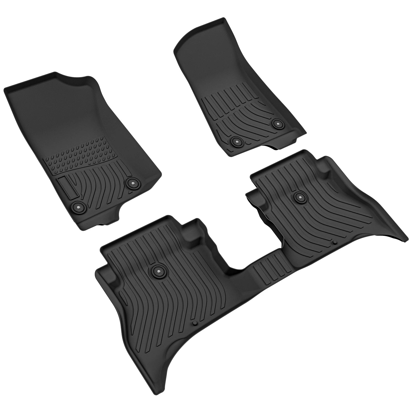 Car Floor Mats for 21-23 Jeep Wrangler 4xe，All-Weather TPE Rubber