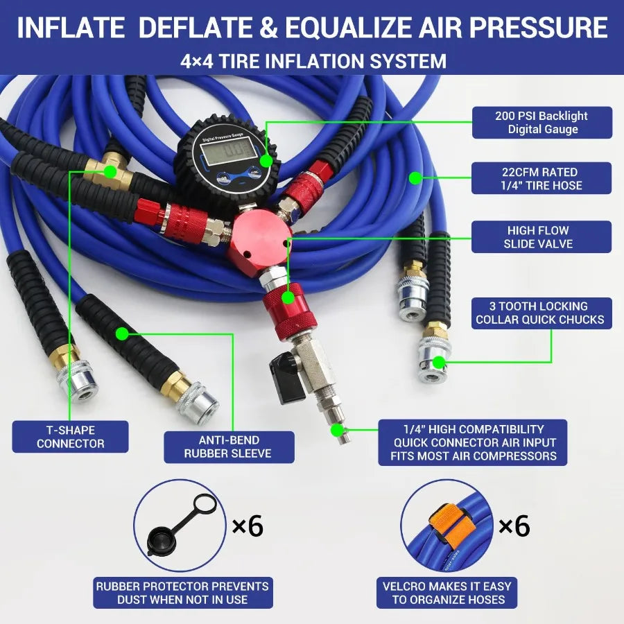 4 Tire Inflation Deflation System