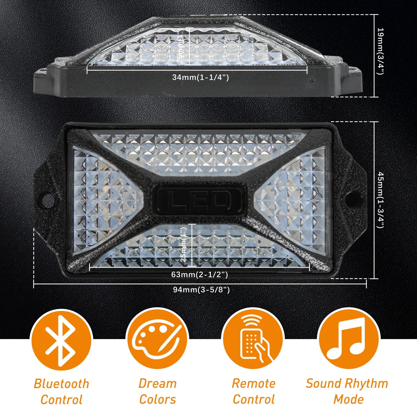 10 Pods 240 LED APP Control RGB Rock Lights For Jeep Off-Road Truck UTV Underbody Underglow Trail Rig Light Auto Decorative Lamp