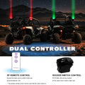 Set of 2 – 3-Inch Spot RGBW LED Whip Lights with Remote Control, Whipless Antenna Style, Compatible with Can-Am Maverick X3 Max UTVs
