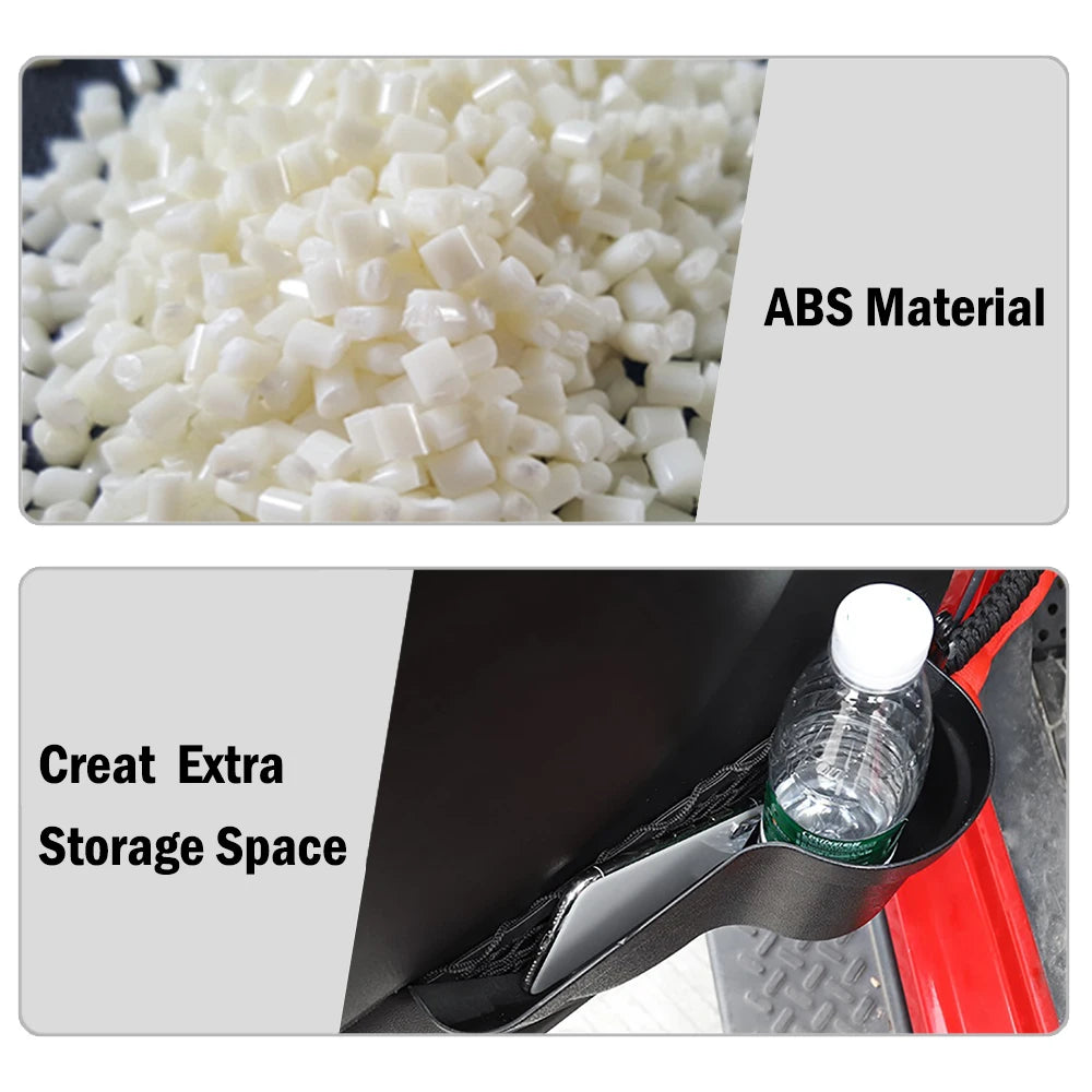 Car Front Rear 4-Door Side Storage Box Cup Holder Organizer Netbag for Jeep Wrangler JK 2011-2015 2016 2017 Interior Accessories