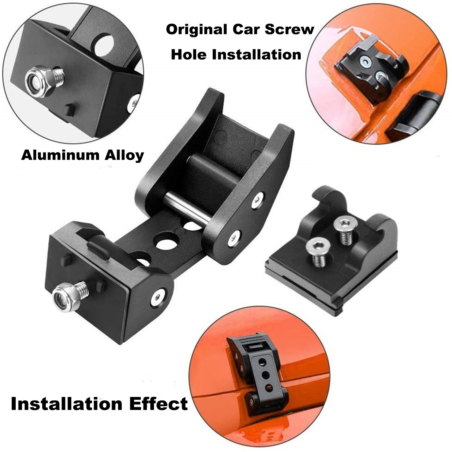 Metal Locking Engine Hood Catch Latches for Jeep Wrangler JK Rubicon Sahara Sport 2011- 2017 Hood Locks Car Accessories Black