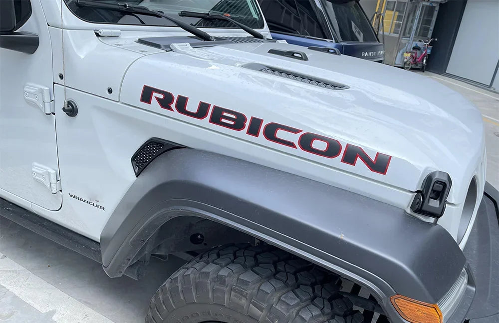 2PCS Car Hood Cover Stickers For Jeep Wrangler Unlimited JK JL CJ RUBICON 4X4 392 DIY Auto Tuning Accessories Vinyl Film Decals