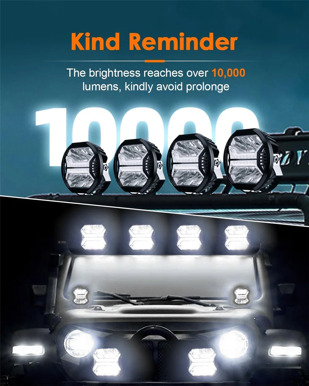 4 Inch Car Led Work Light Bar 12v Amber DRL Driving Light Spotlight for Jeep Offroad Boat Tractor Truck 4x4 SUV ATV Headlight