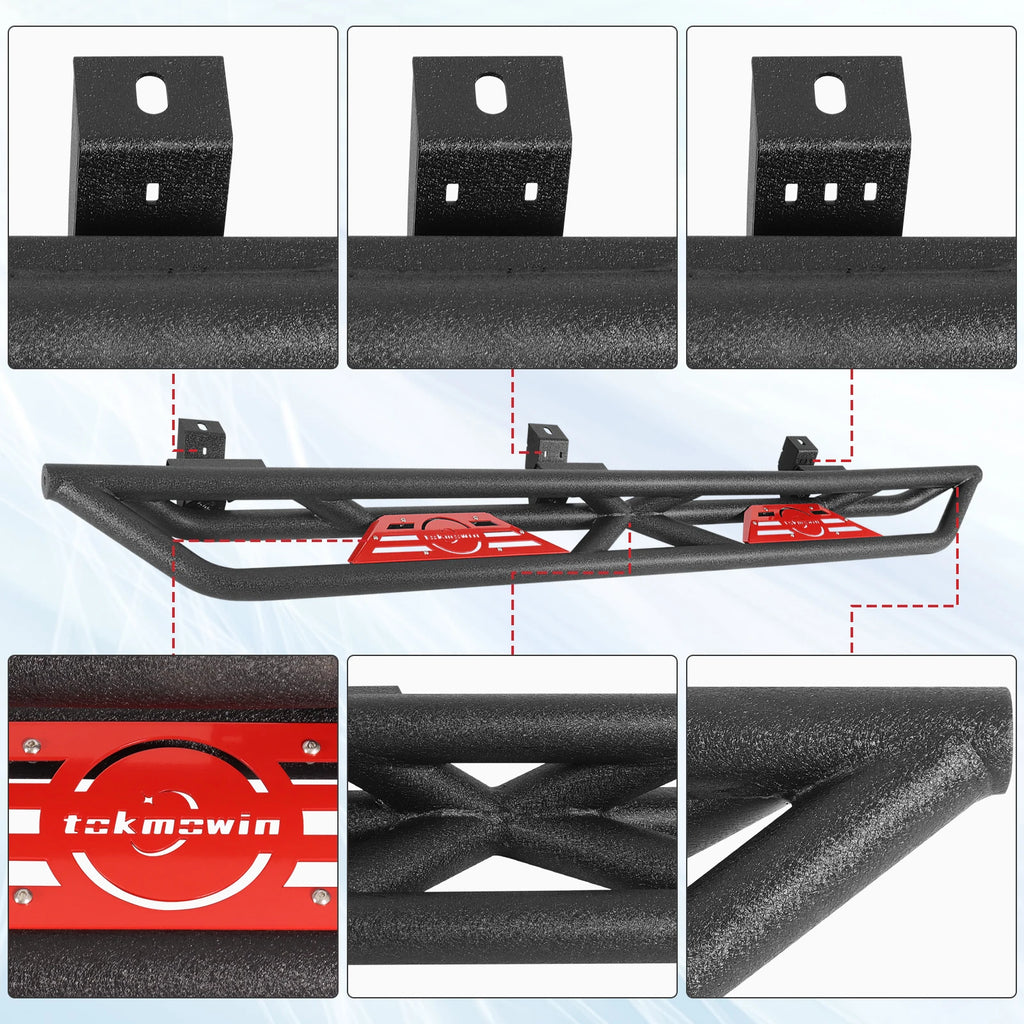 for Jeep Gladiator JT 2020-2024 4 Door Side Steps Nerf Bar Running Boards Drop Truck Side Step Bars Pedals