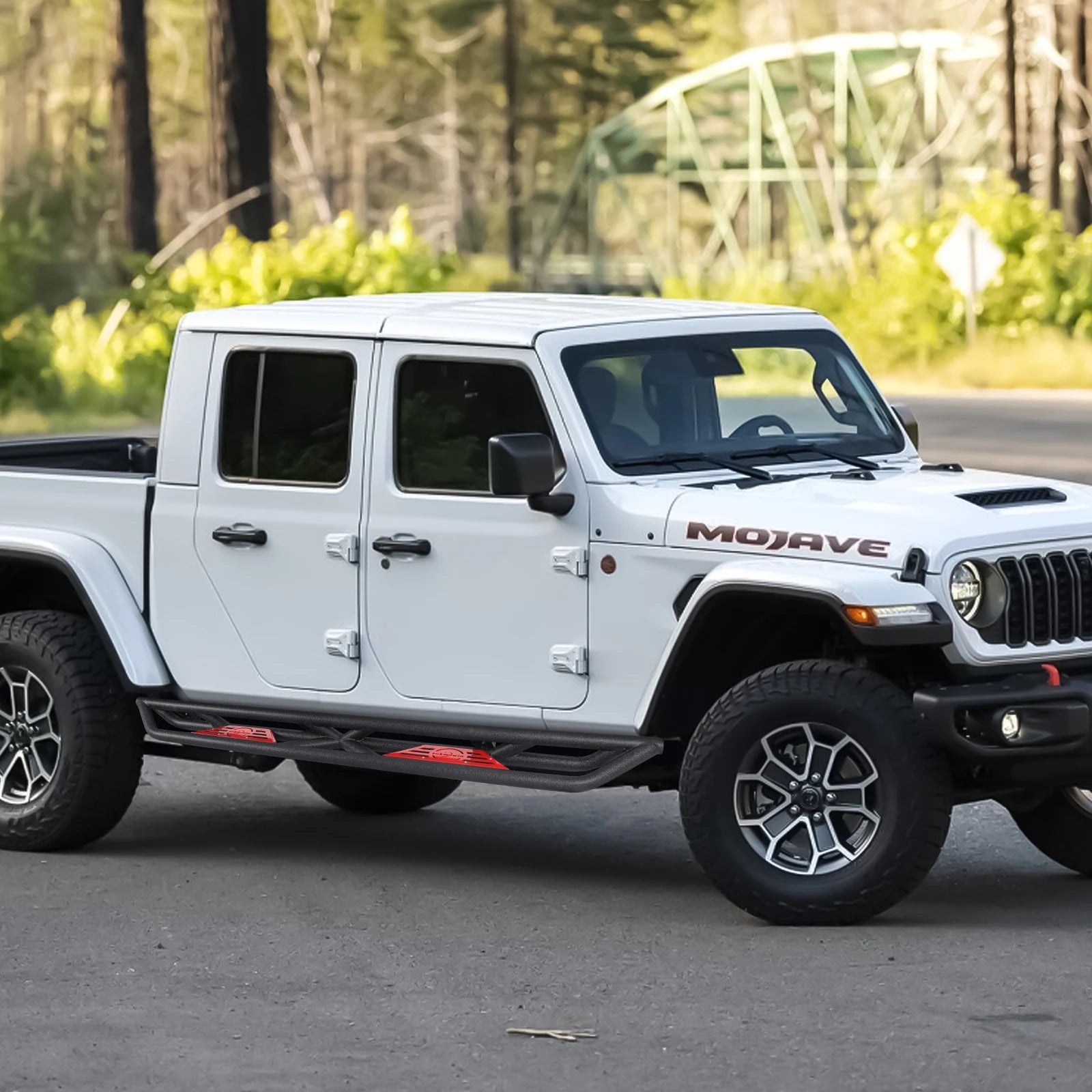 for Jeep Gladiator JT 2020-2024 4 Door Side Steps Nerf Bar Running Boards Drop Truck Side Step Bars Pedals