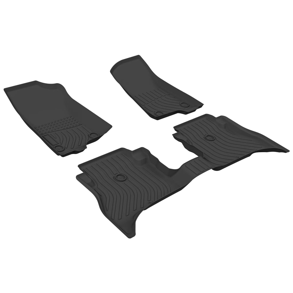 Car Floor Mats for 21-23 Jeep Wrangler 4xe，All-Weather TPE Rubber