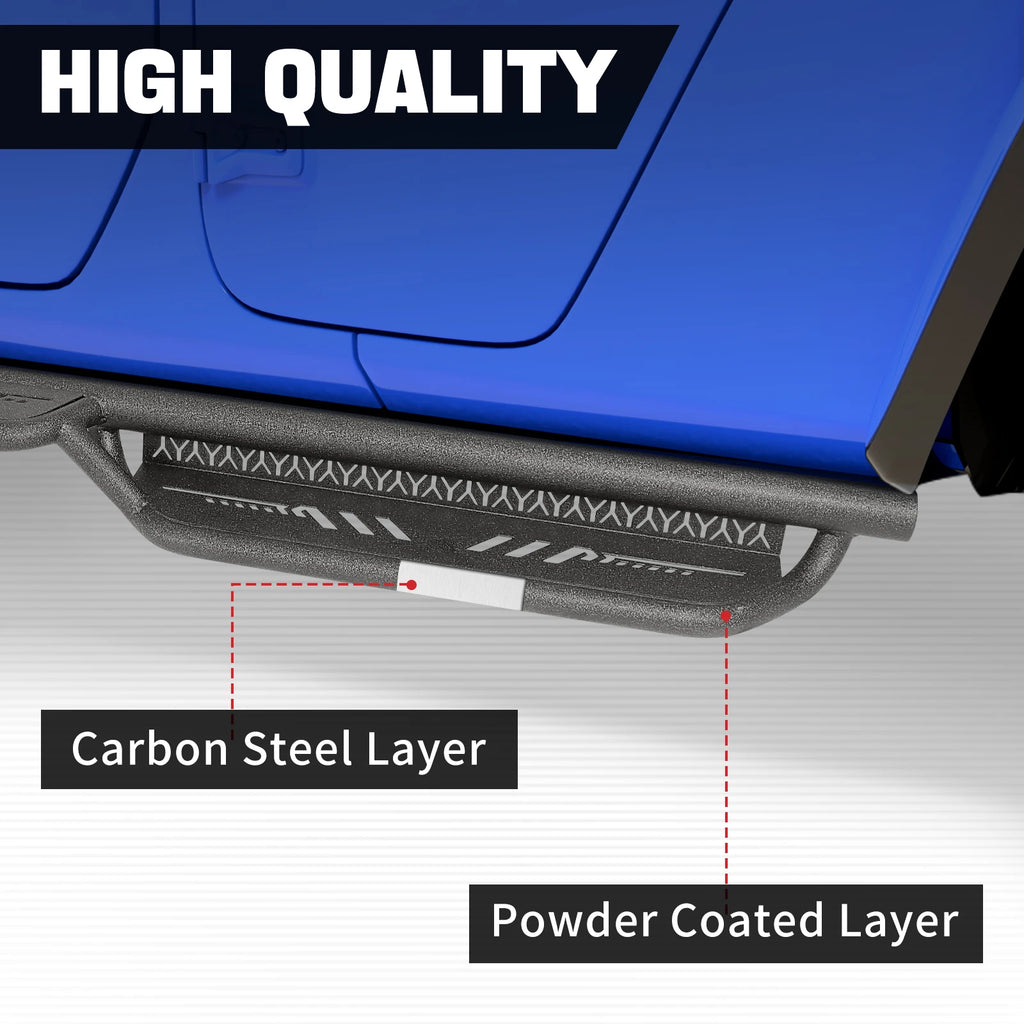 for Jeep Gladiator JT 4 Door Running Boards 2020-2025 A Pair Side Steps Nerf Pedals Car Outer Accessories