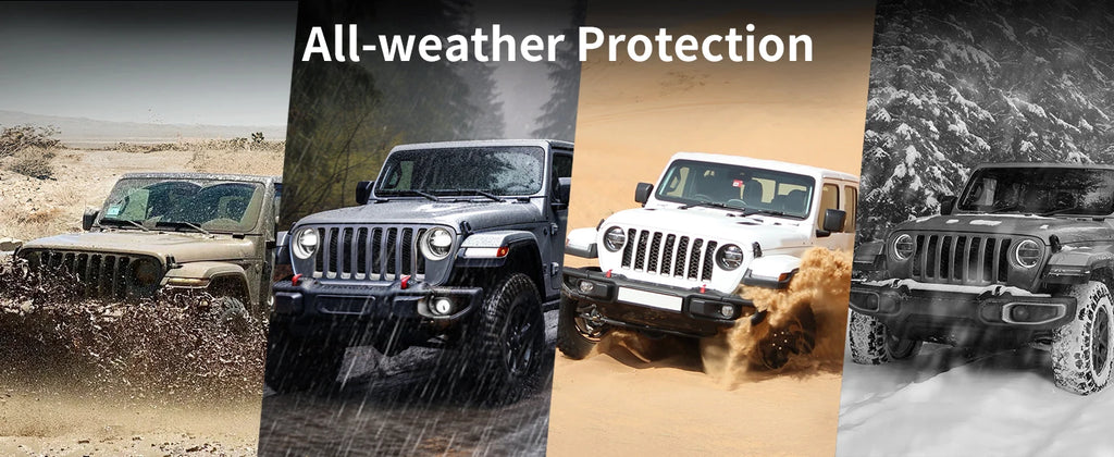 Floor Mats Fit for Jeep Gladiator 2020-2025 1st and 2nd Row TPE Material Black Custom Fit Floor Liner