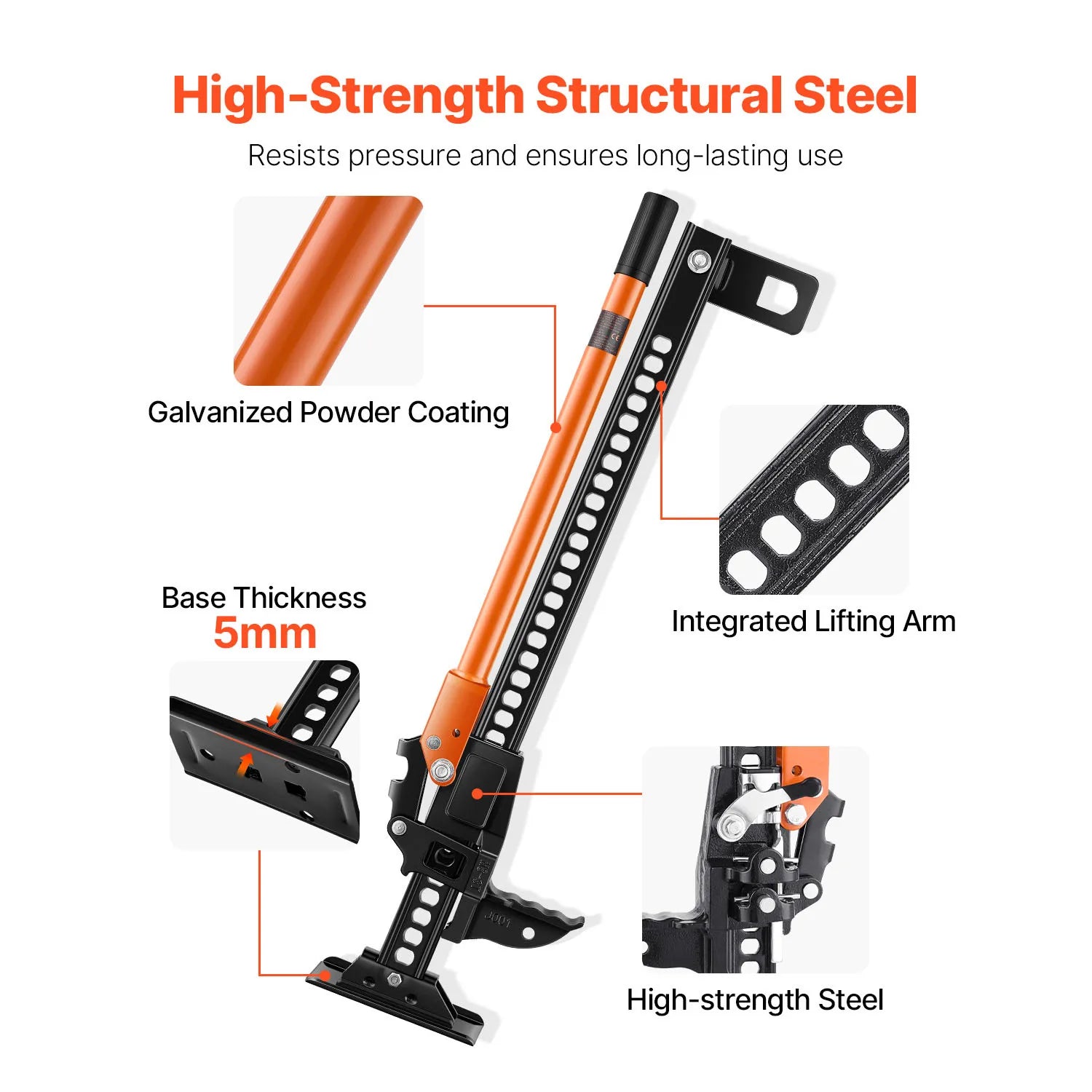 60" Utility High Lift Farm Jack,