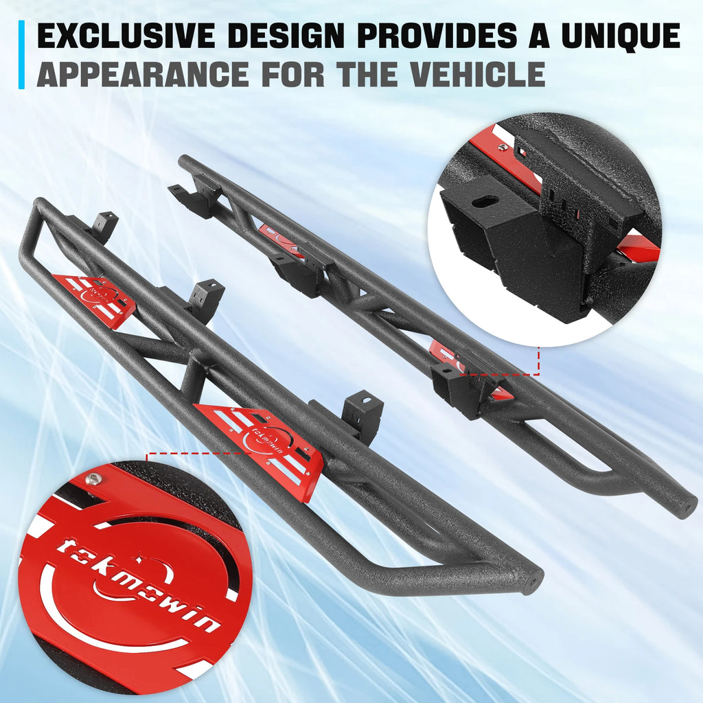 for Jeep Gladiator JT 2020-2024 4 Door Side Steps Nerf Bar Running Boards Drop Truck Side Step Bars Pedals