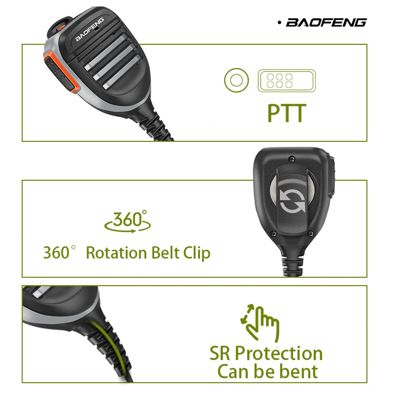 Walkie Talkie Speaker Radio Microphone......