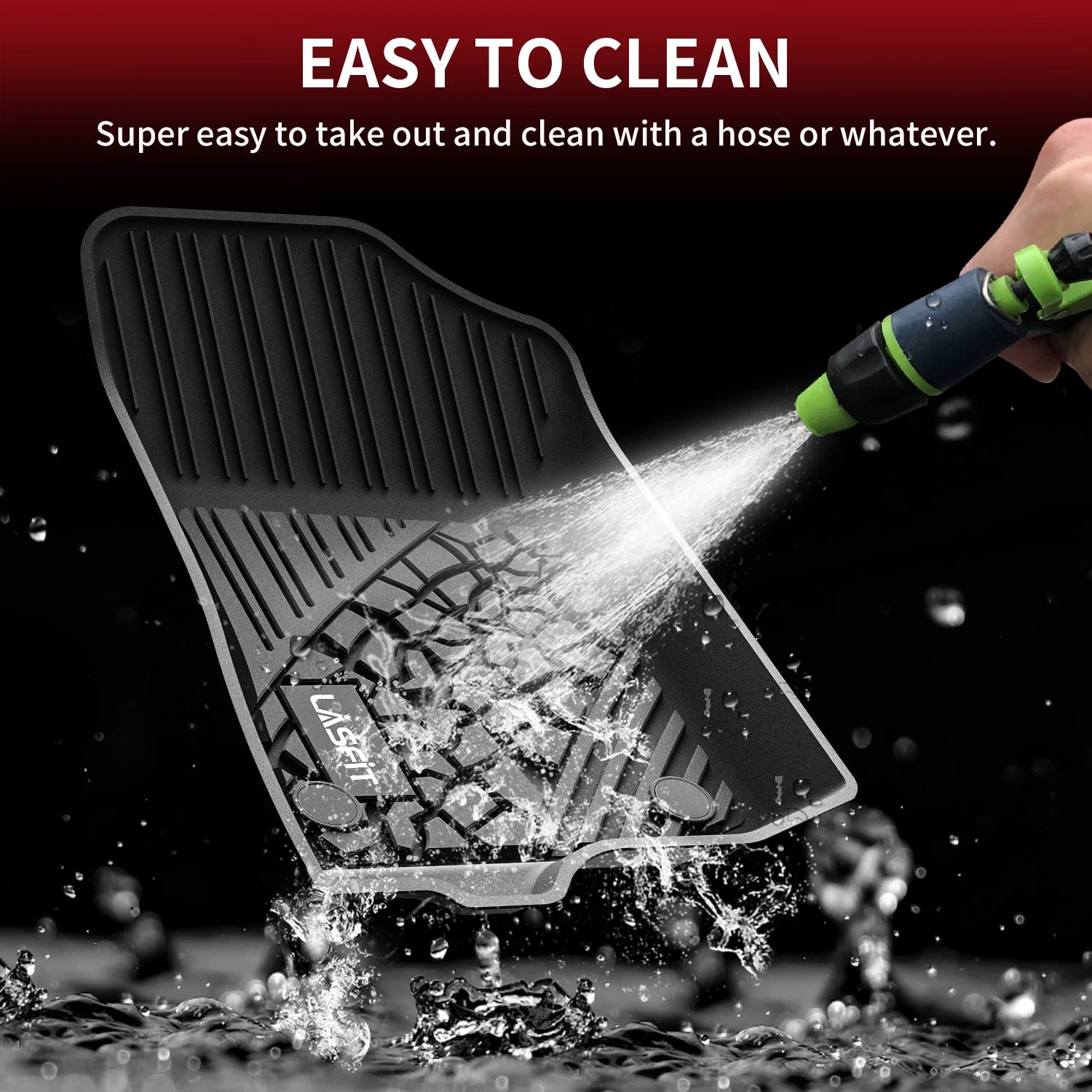 Floor Mats Fit for Jeep Gladiator 2020-2025 1st and 2nd Row TPE Material Black Custom Fit Floor Liner