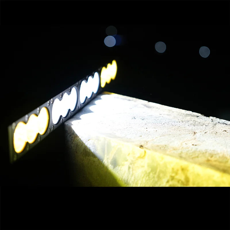 Combo Beam Yellow&White Dual-light Bar Light Off Road Pickup 12V 24V For Car 4x4 Truck ATV SUV Auxiliary LED Driving Light bar