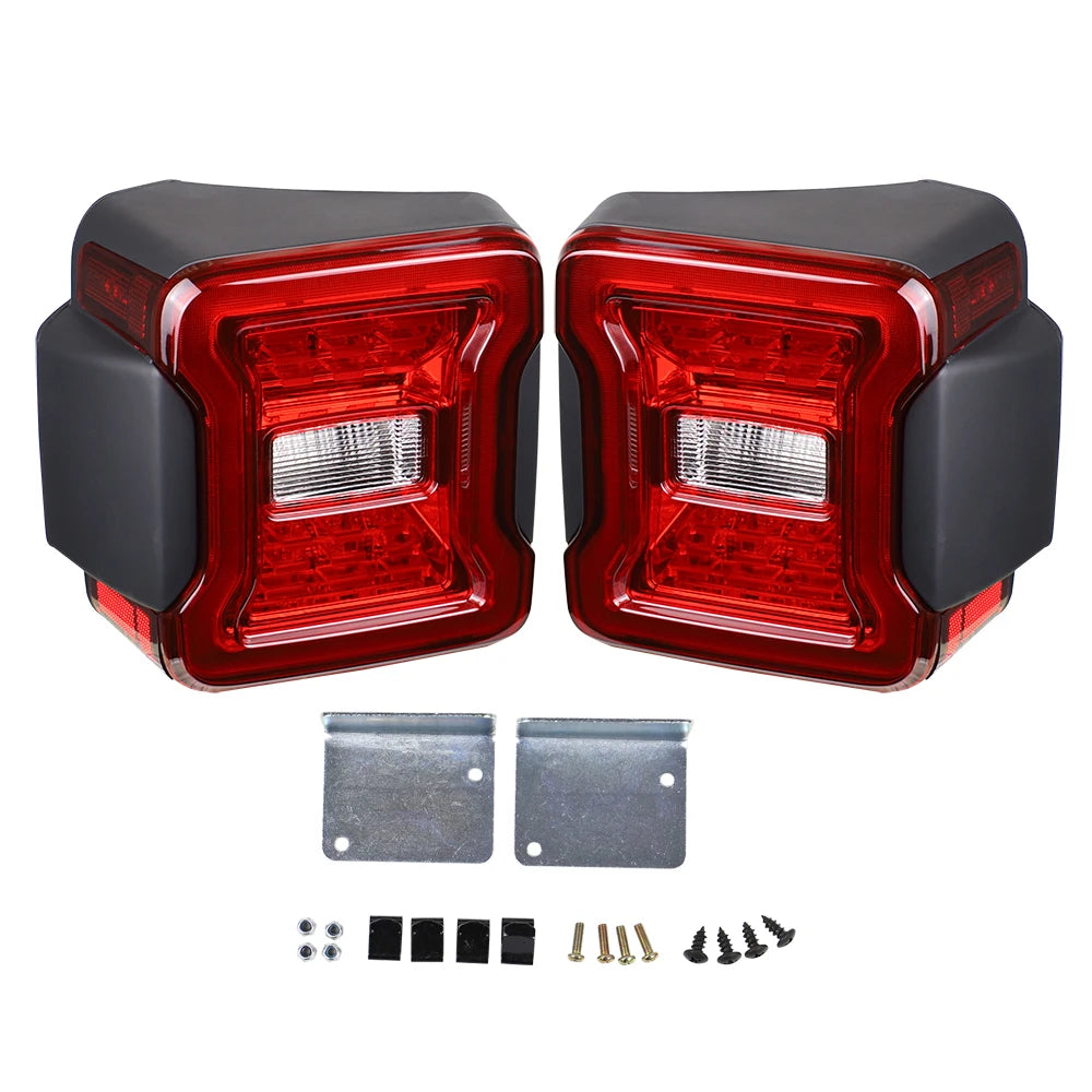 for Jeep Wrangler JK 2007-2018 LED Tail Light Taillight Assembly Rear Lamps Brake Reverse Light Daytime Running Lights