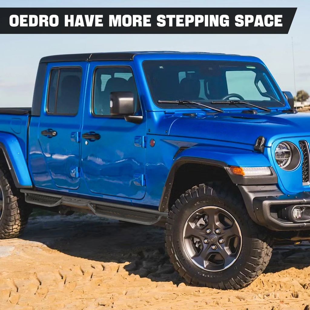 for Jeep Gladiator JT 4 Door Running Boards 2020-2025 A Pair Side Steps Nerf Pedals Car Outer Accessories