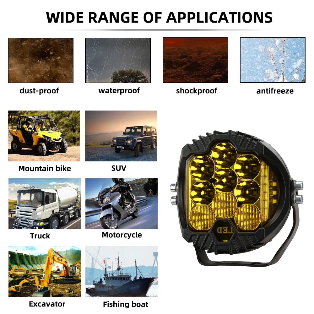 5 inch Car LED Working Light Universal For Off-road