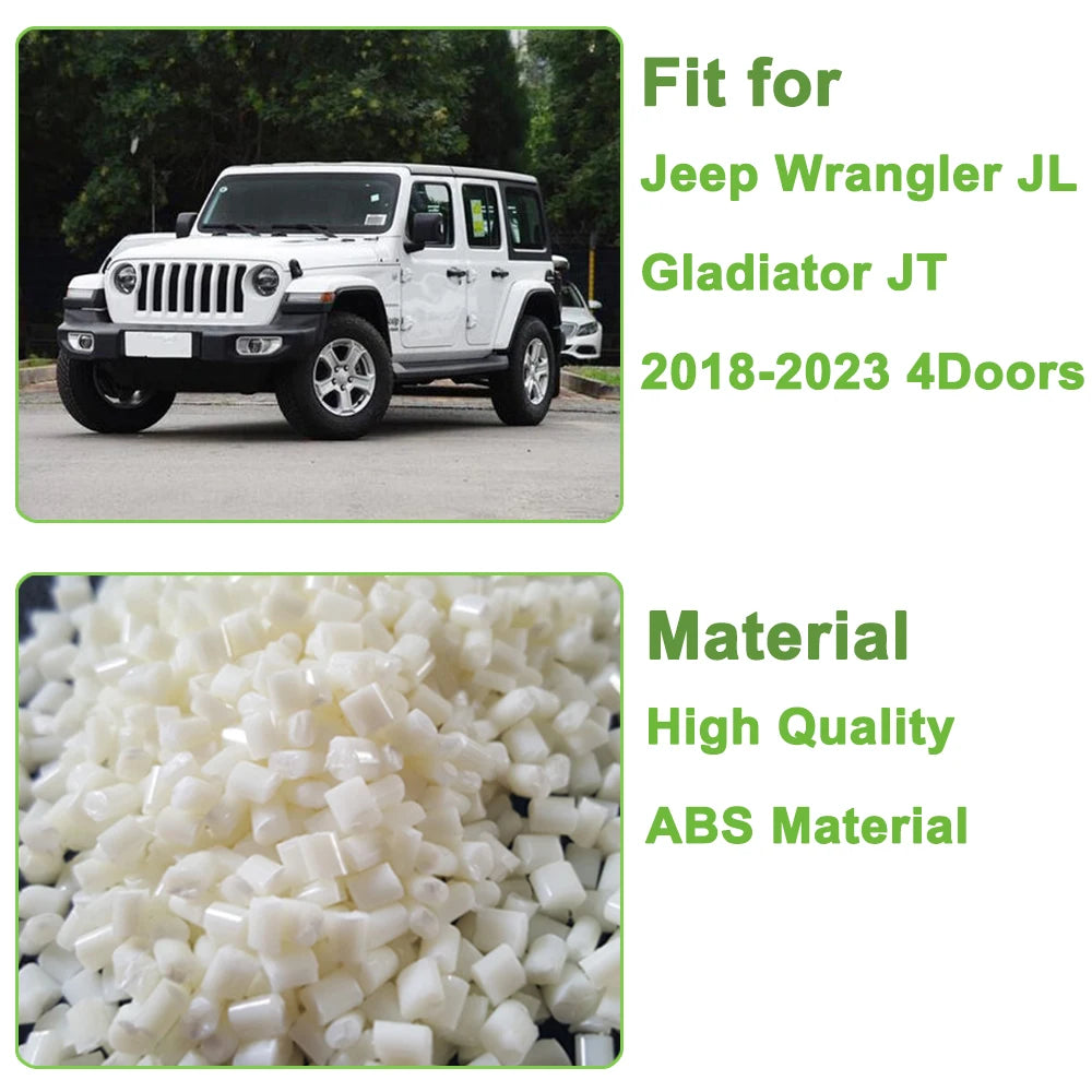 Jeep Wrangler JL Gladiator JT 2018-2023 4-Doors Car Gear Shift Storage Box Organizer Tray Accessories Black