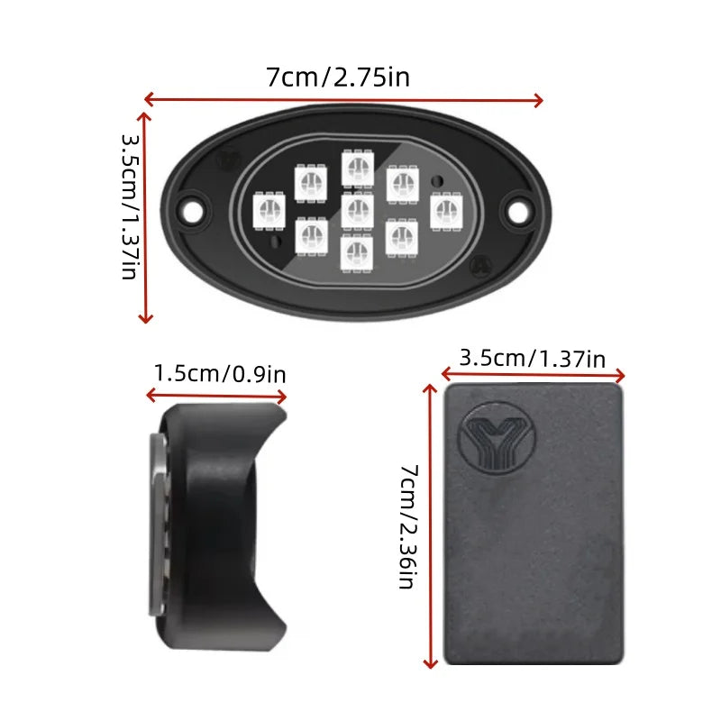 4/6/8/10 Pods, RGB LED Rock Lights For Trucks.....