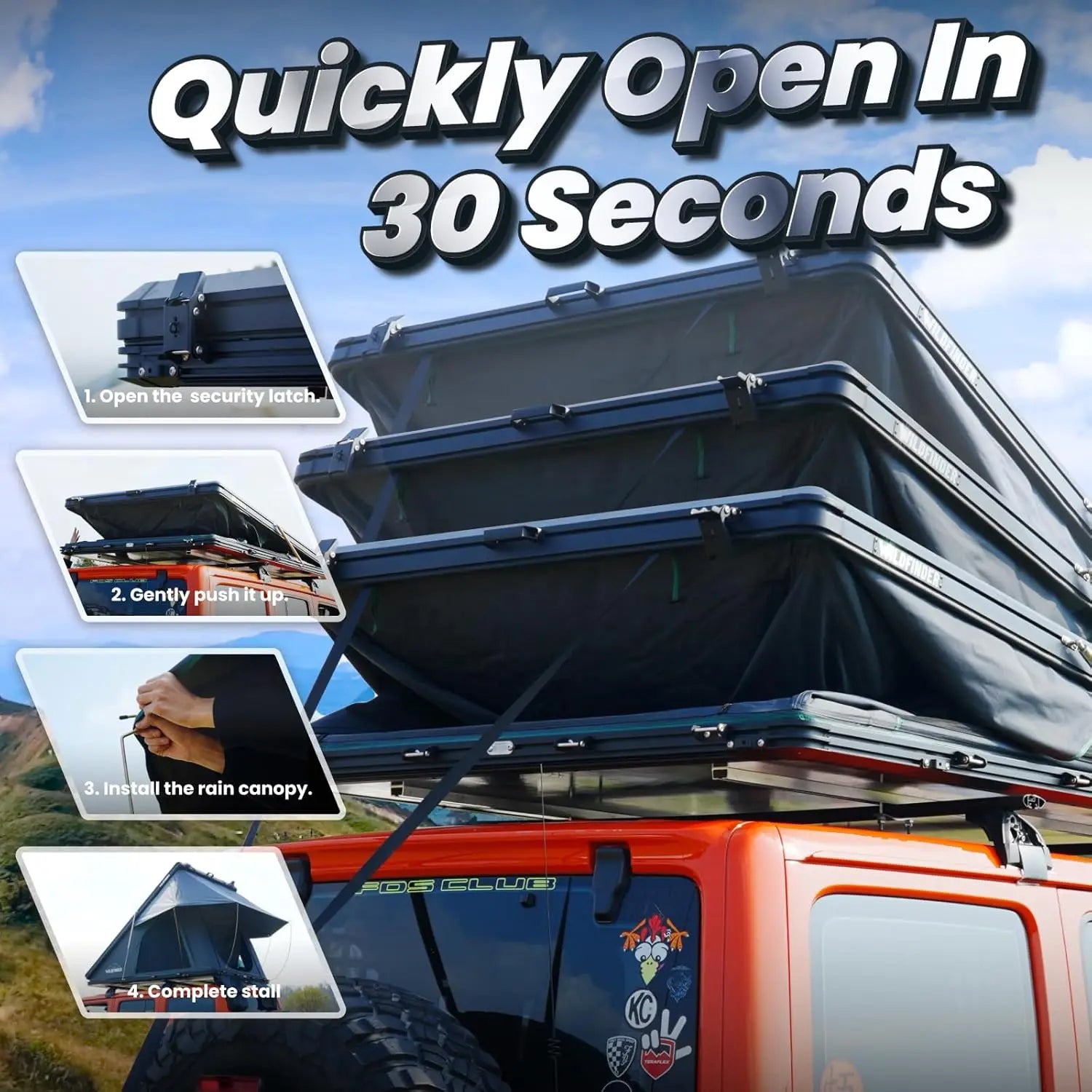 Rooftop Tent Hard Shell.....