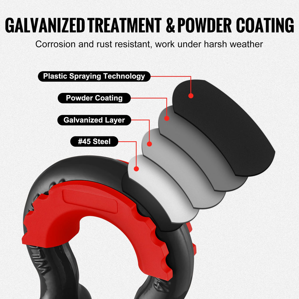 3/4" D-Ring Shackle (Black)....