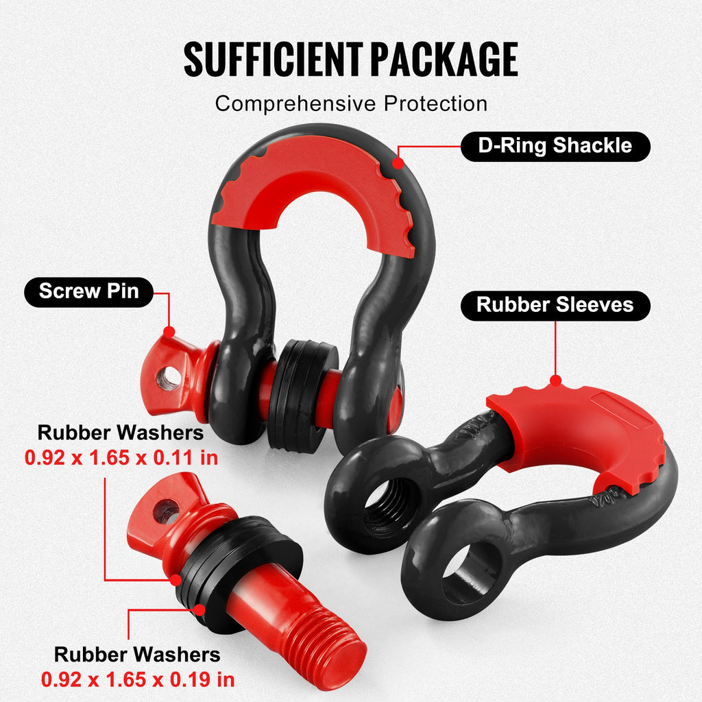 3/4" D-Ring Shackle (Black)....
